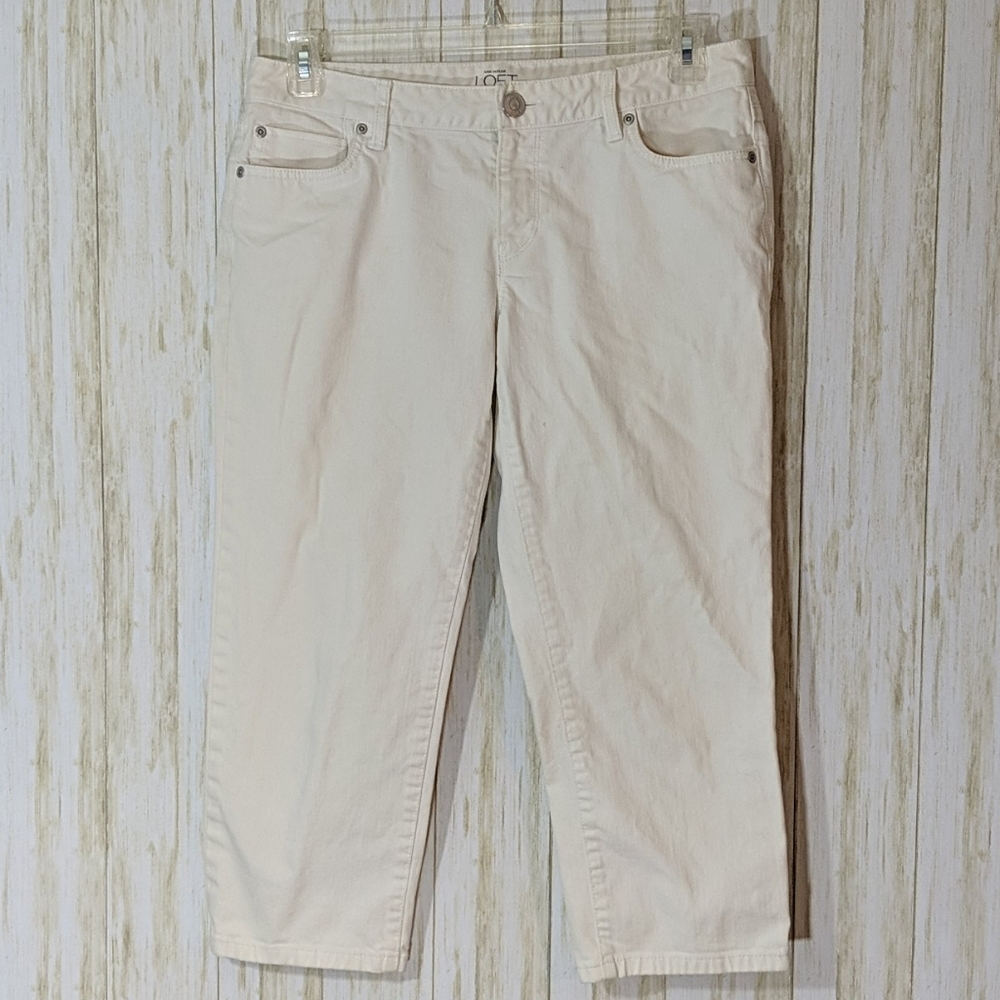 Ann Taylor Loft Cropped Pants Size 8 (Damaged)
